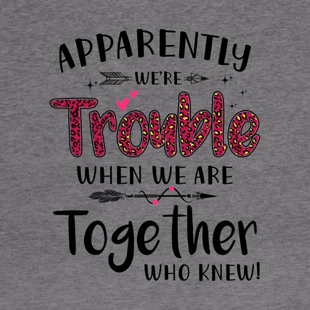 Apparently We’re Trouble When We Are Together Who Knew Shirt by Kelley Clothing